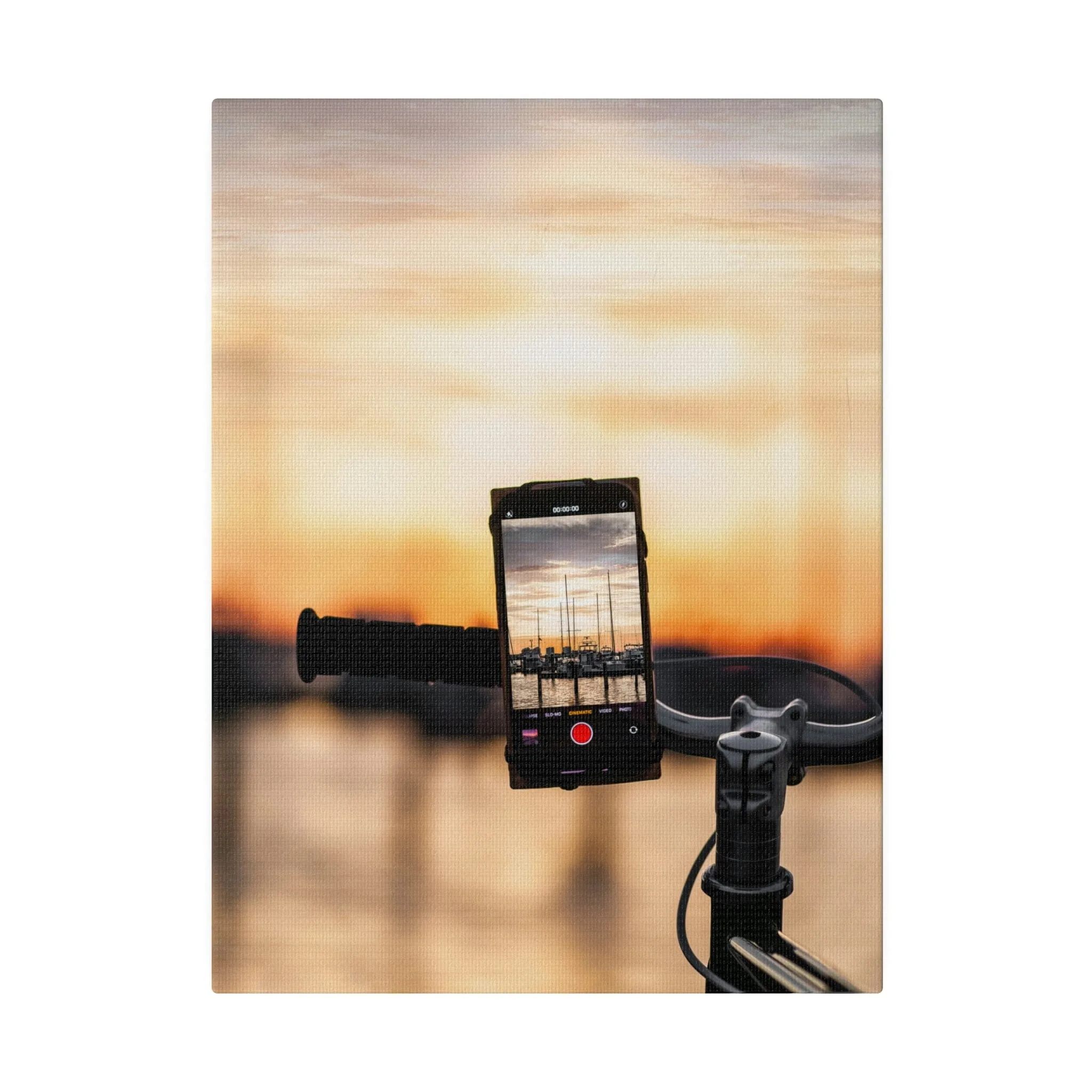 Bikers View Matte Canvas