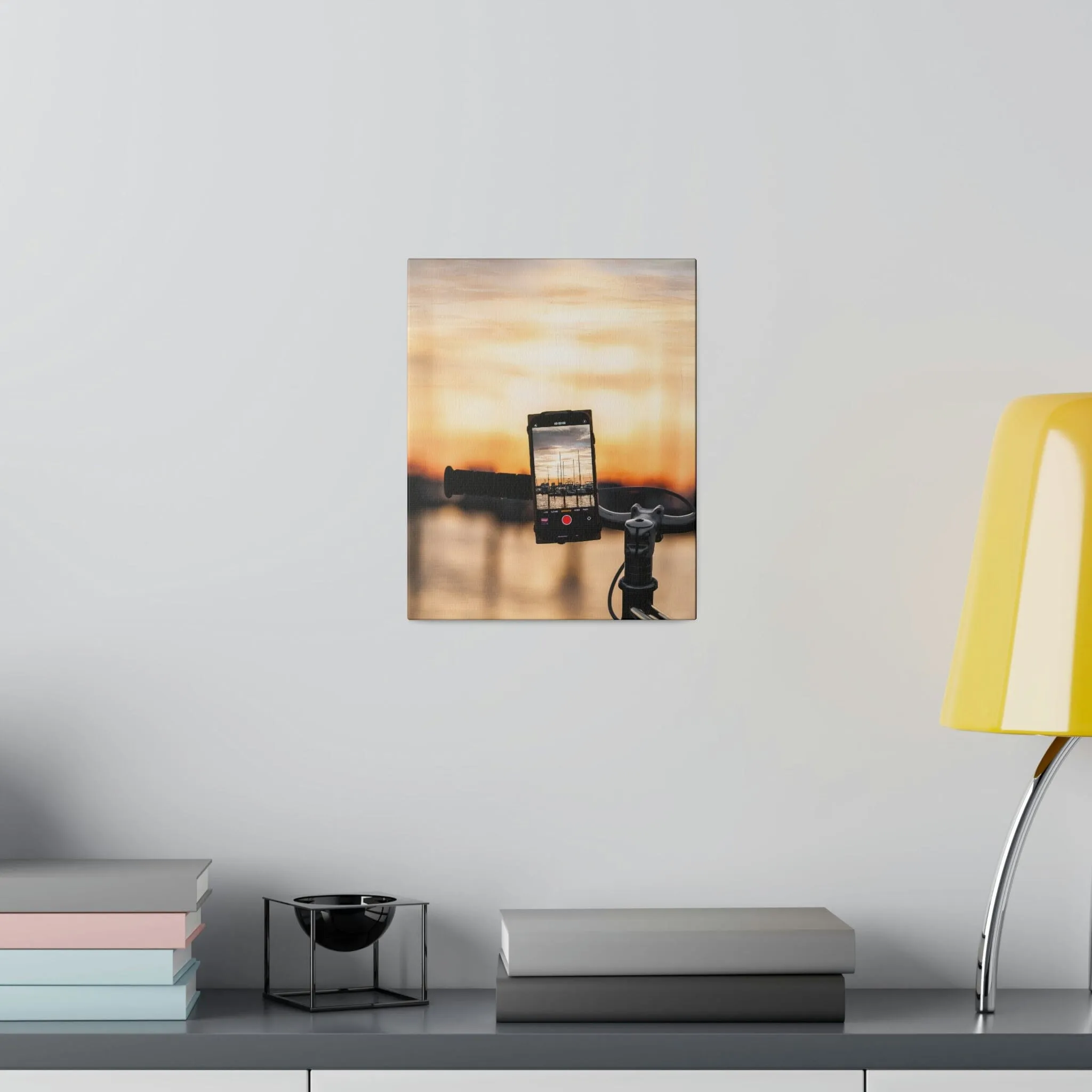 Bikers View Matte Canvas