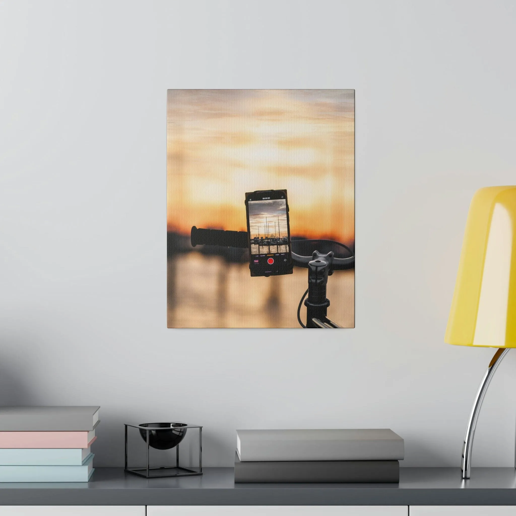 Bikers View Matte Canvas