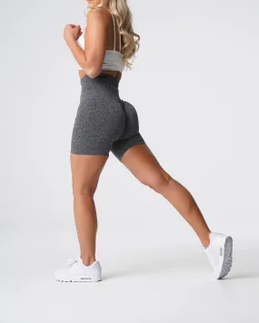 Black Speckled Scrunch Seamless Shorts