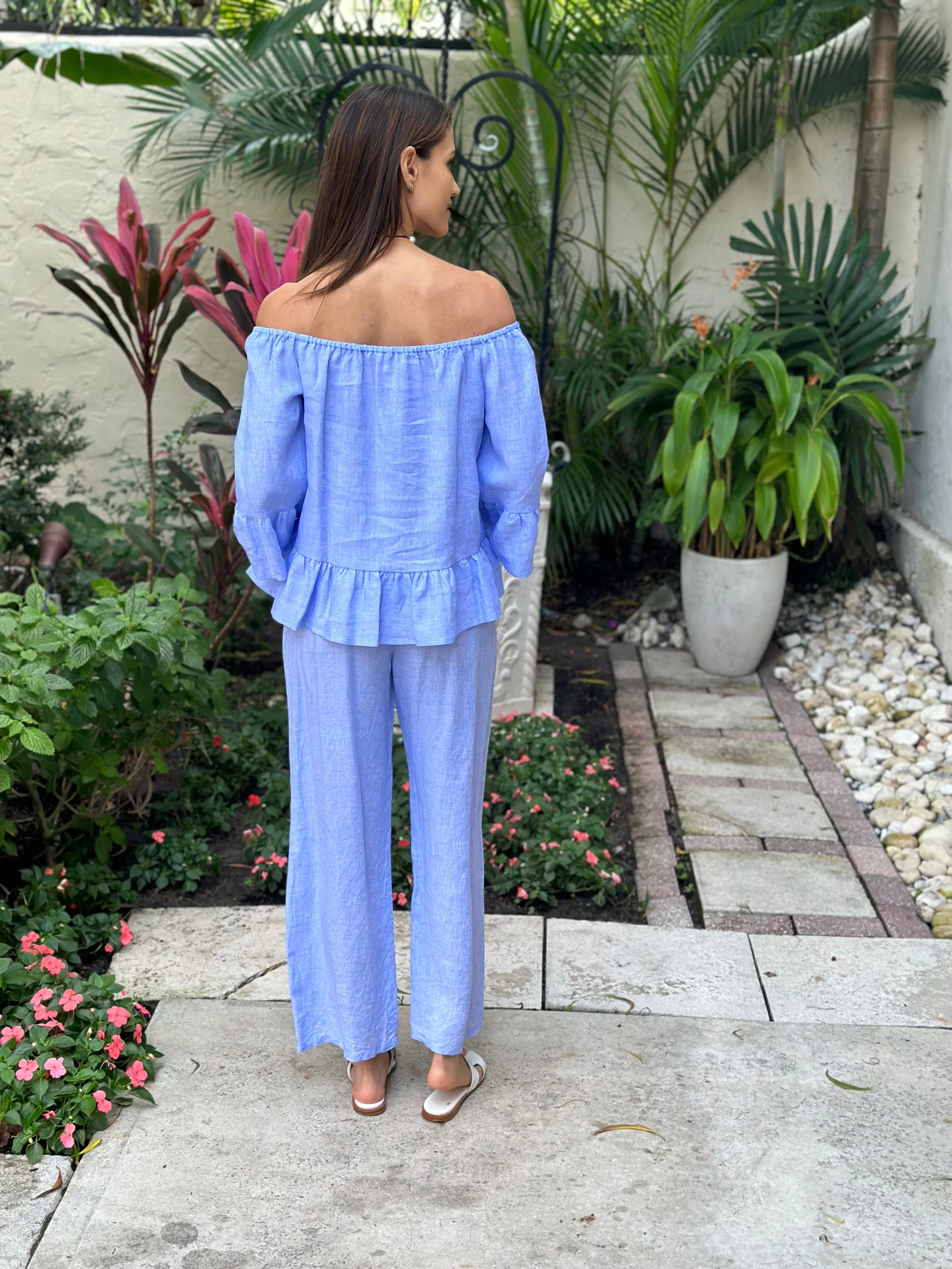 Bolero El Scollo Linen Top