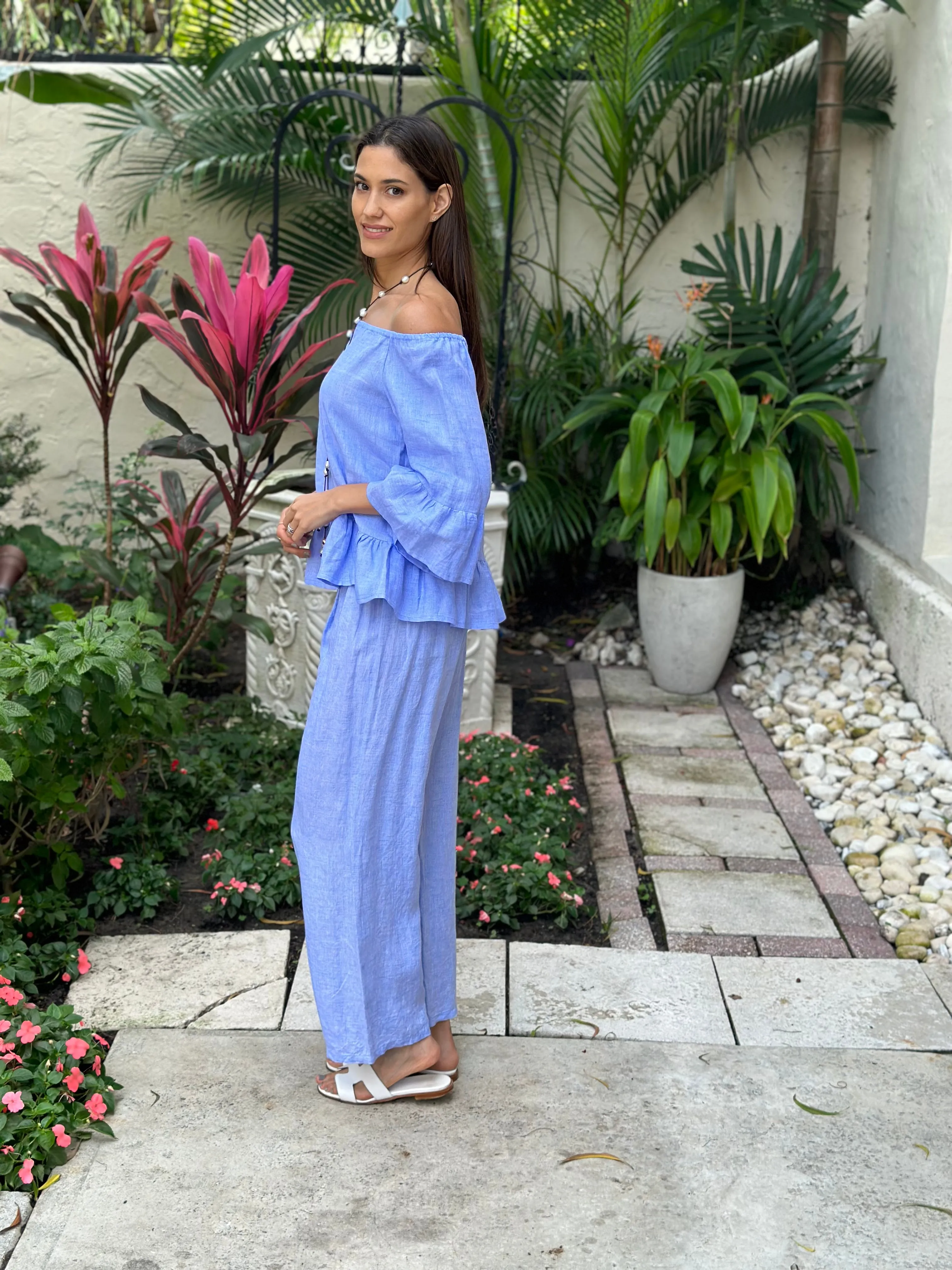 Bolero El Scollo Linen Top
