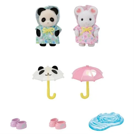 Calico Critters Nursery Friends - Rainy Day Duo