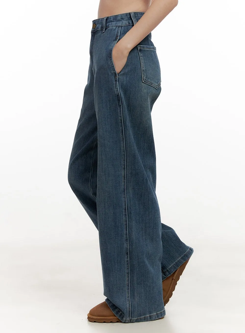 Crystal Wide-Leg Jeans ON422