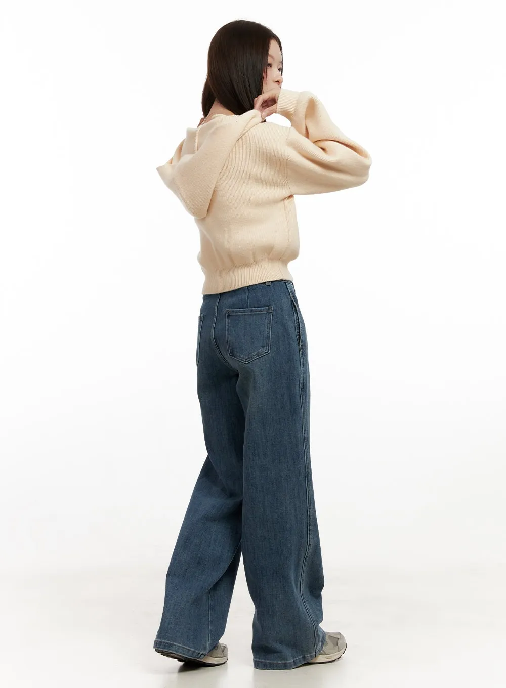 Crystal Wide-Leg Jeans ON422