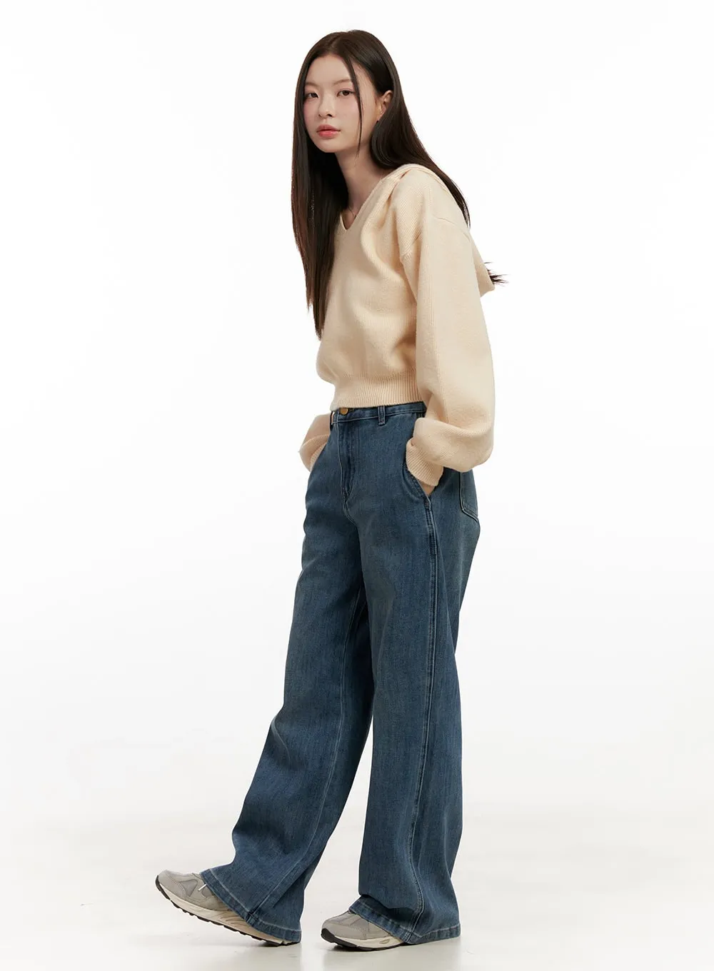 Crystal Wide-Leg Jeans ON422