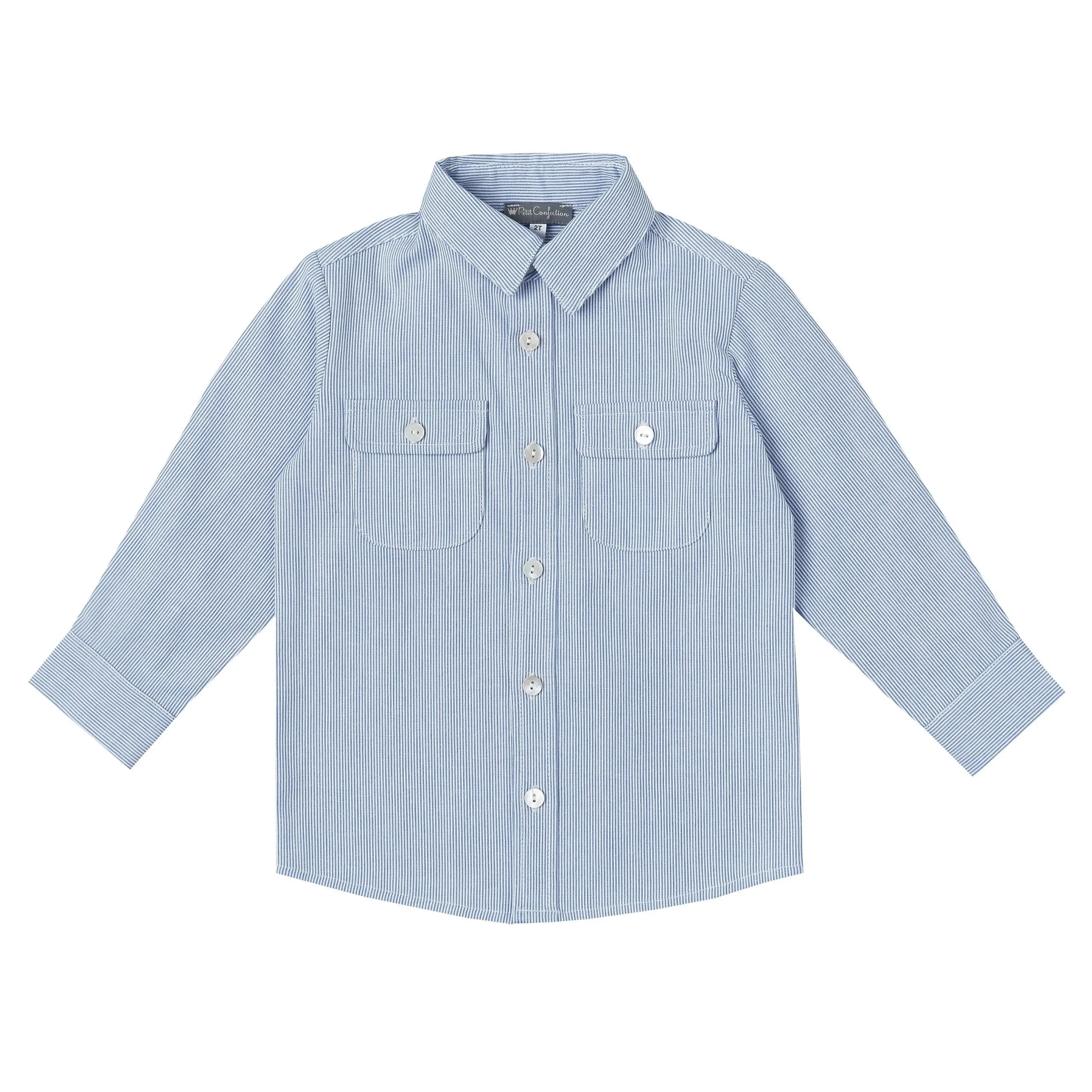 Denim Long-Sleeve Shirt.