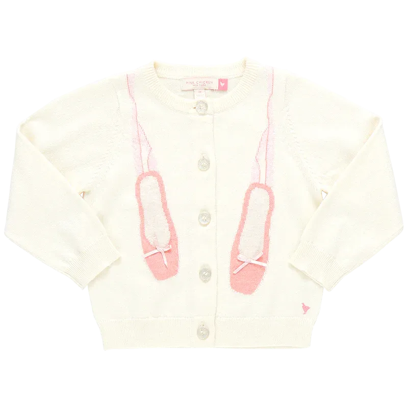 Girls Ballet Sweater - Cream