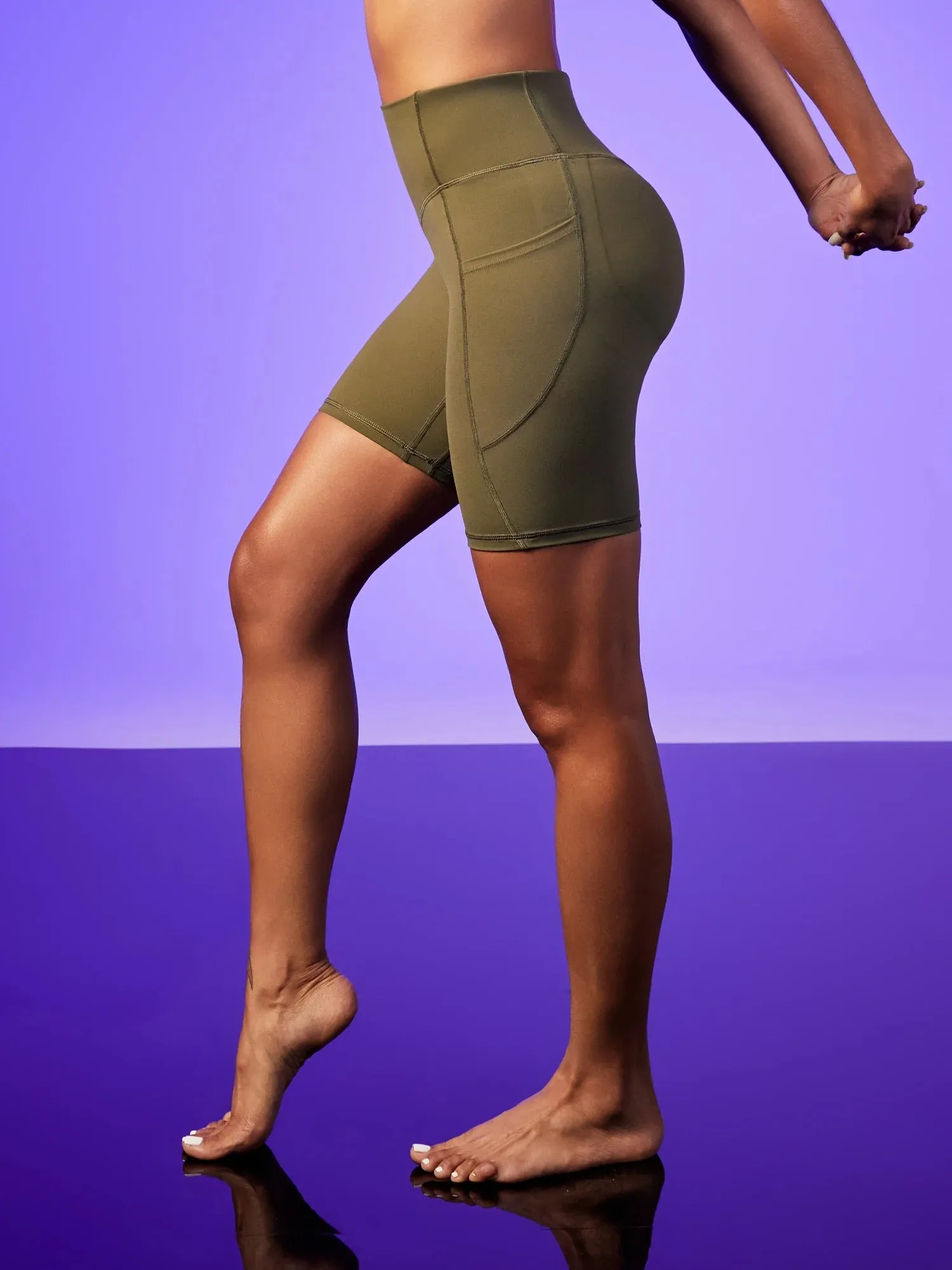 IUGA PowerTight™ Scrunch Butt Lifting Seamless Shorts 6''