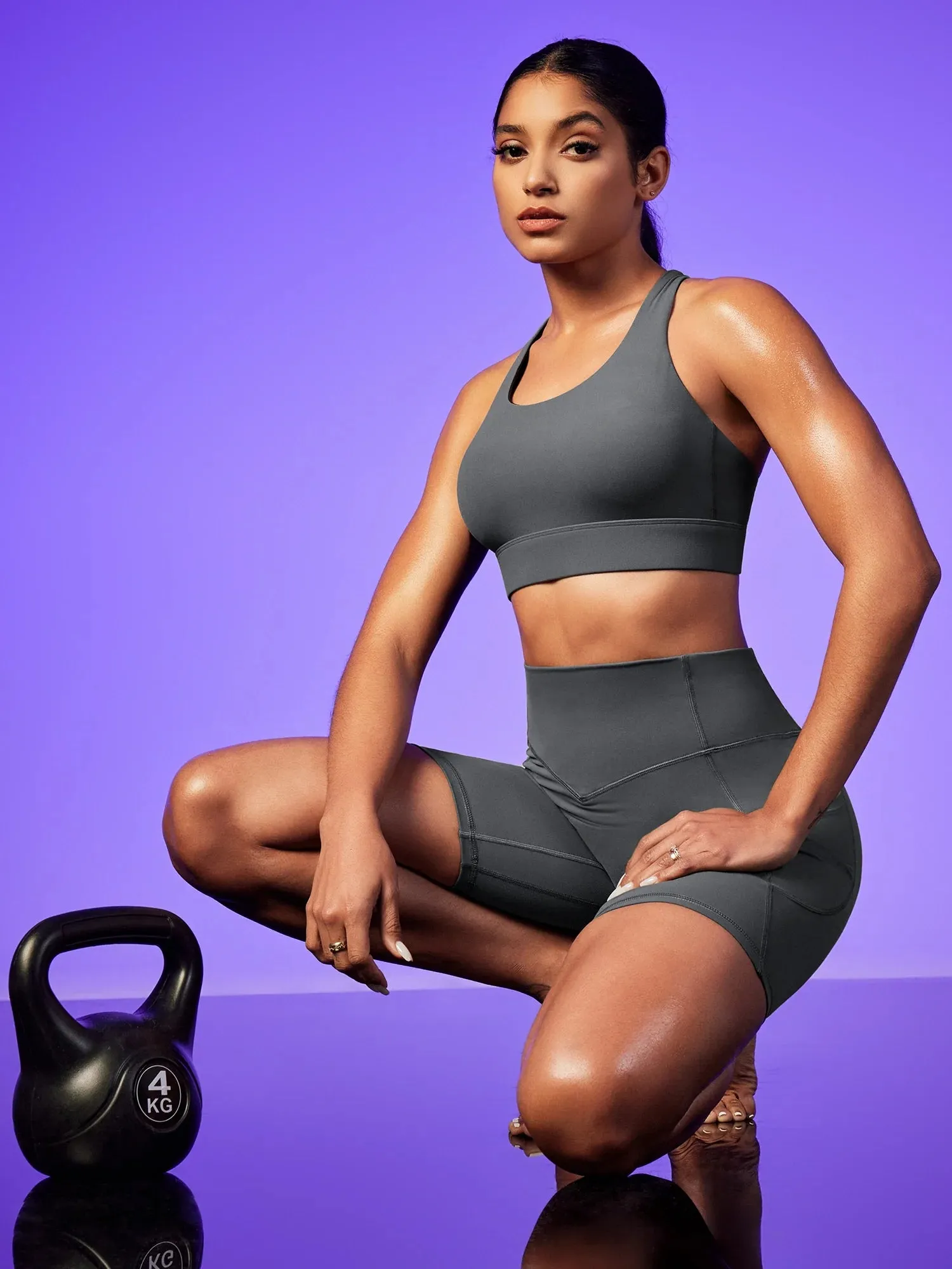IUGA PowerTight™ Scrunch Butt Lifting Seamless Shorts 6''