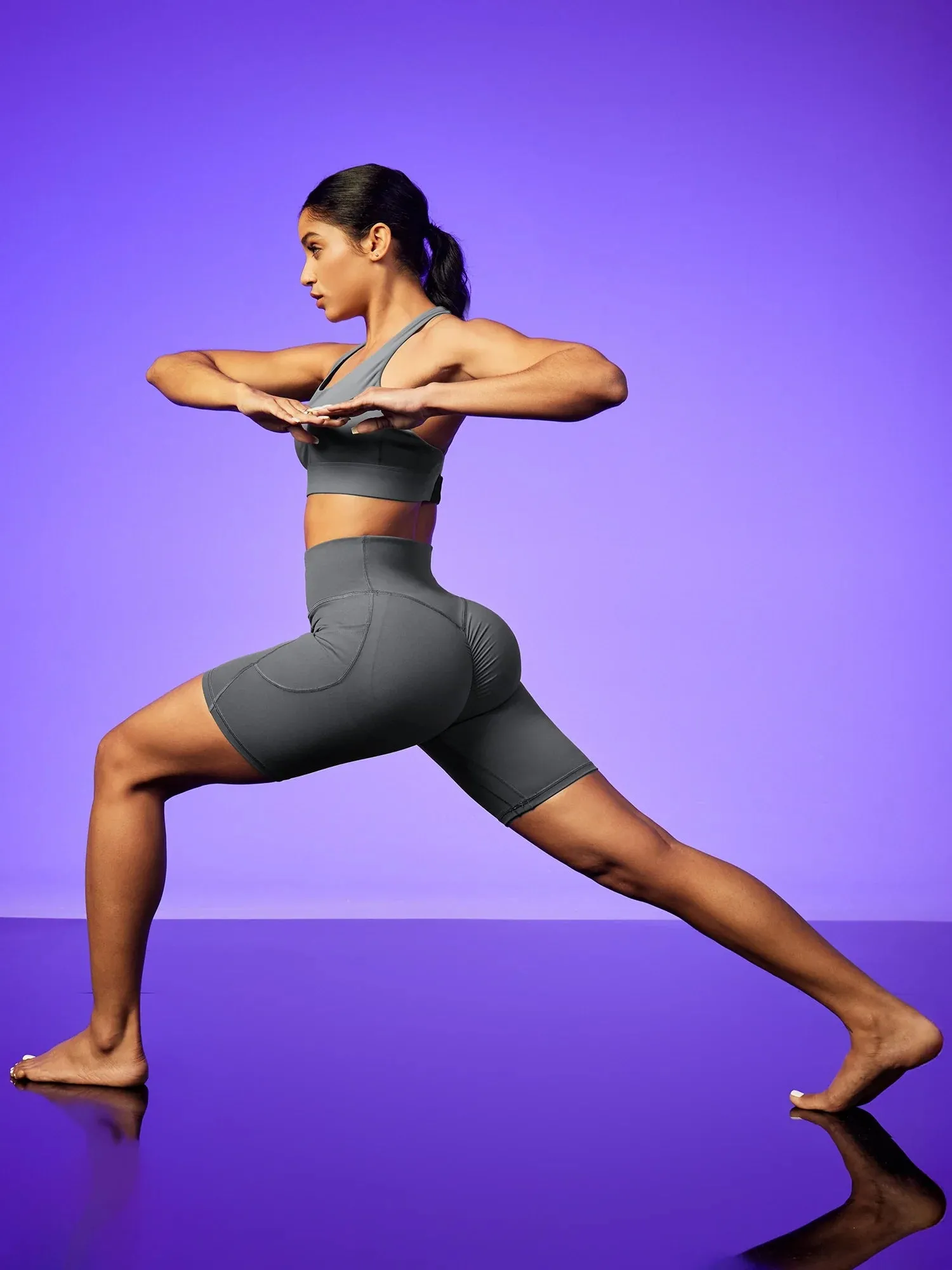 IUGA PowerTight™ Scrunch Butt Lifting Seamless Shorts 6''