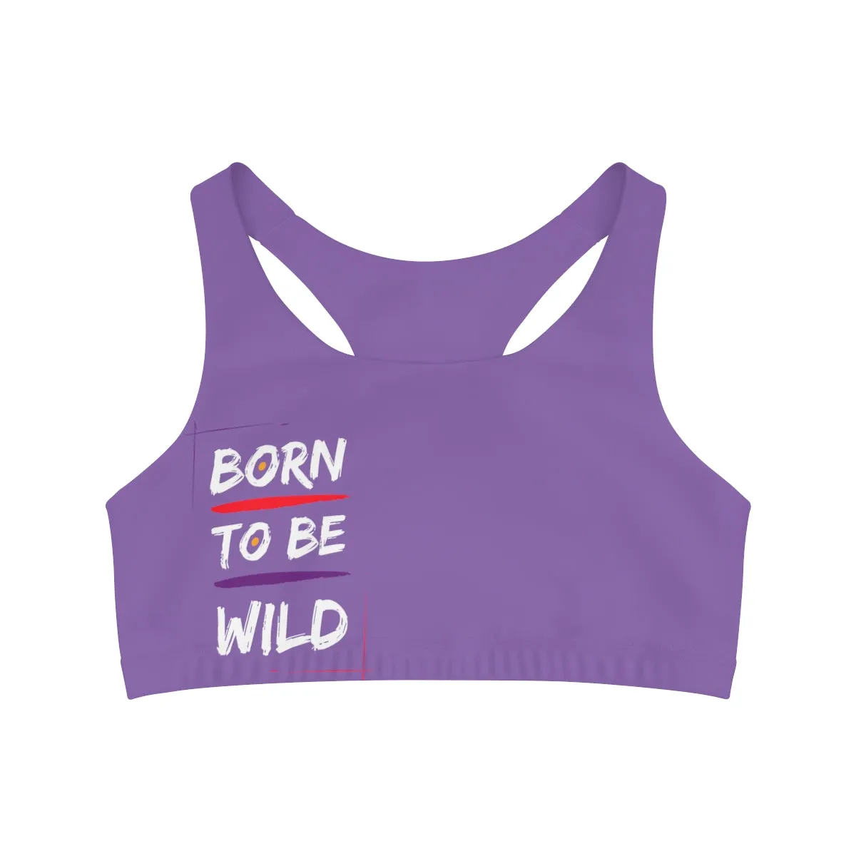 Sports Bra (Born to be wild) Purple