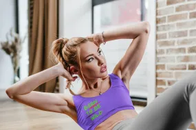 Sports Bra (Born to be wild) Purple