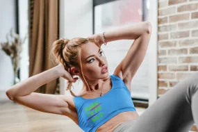 Sports Bra (Born to be wild) Turquoise