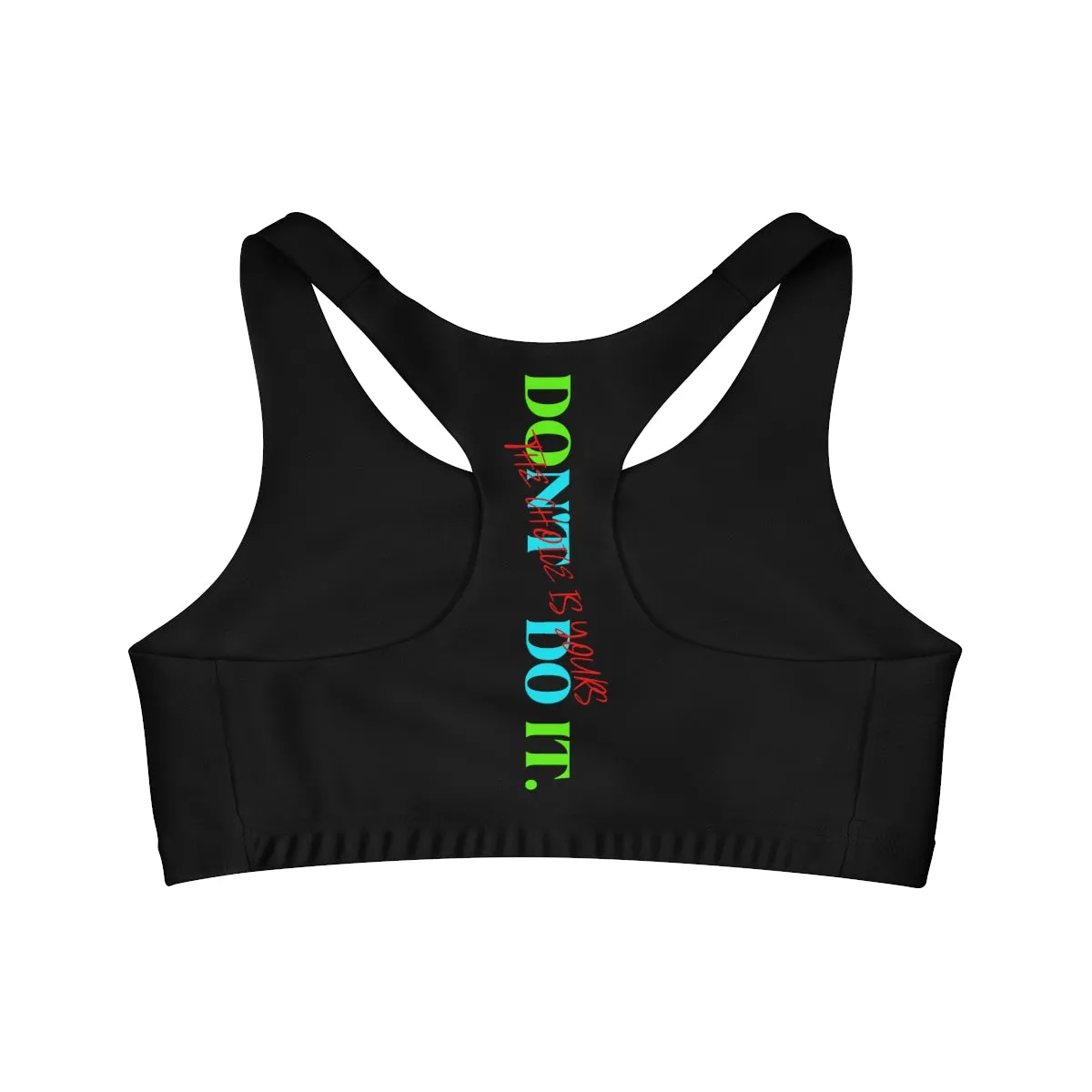 Sports Bra (Do It Don't Do It) Black