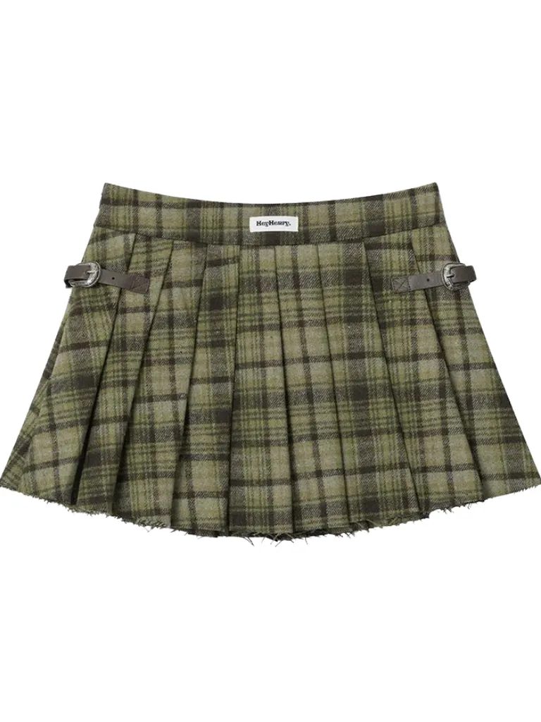 Style All Skirt Check Maillard Match Retro